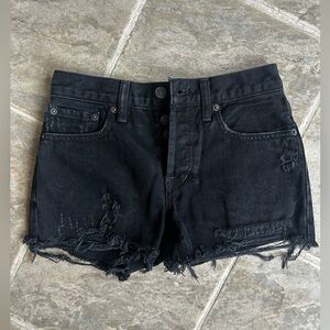 We The Free black denim shorts